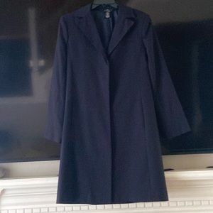 WOOL BLEND LONG BLAZER or KNEE-LENGTH  CAREER COAT